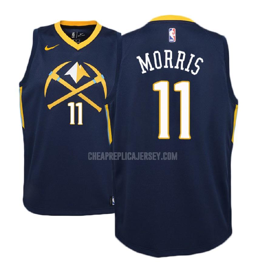 2017-18 youth denver nuggets monte morris 11 navy city edition replica jersey
