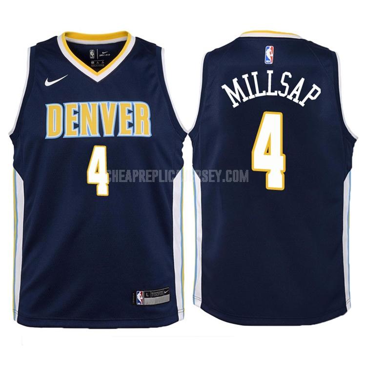 2017-18 youth denver nuggets paul millsap 4 navy icon replica jersey