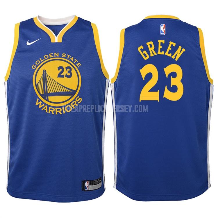 2017-18 youth golden state warriors draymond green 23 blue icon replica jersey