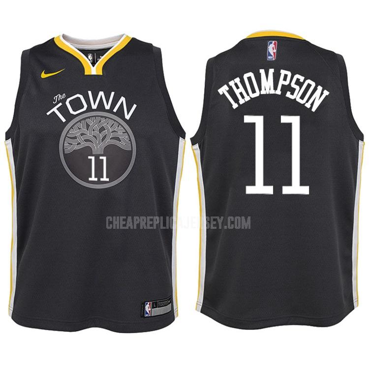 2017-18 youth golden state warriors klay thompson 11 gray statement replica jersey