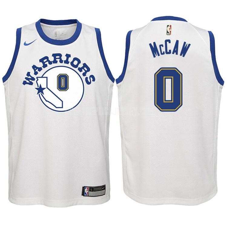 2017-18 youth golden state warriors patrick mccaw 0 white classic edition replica jersey