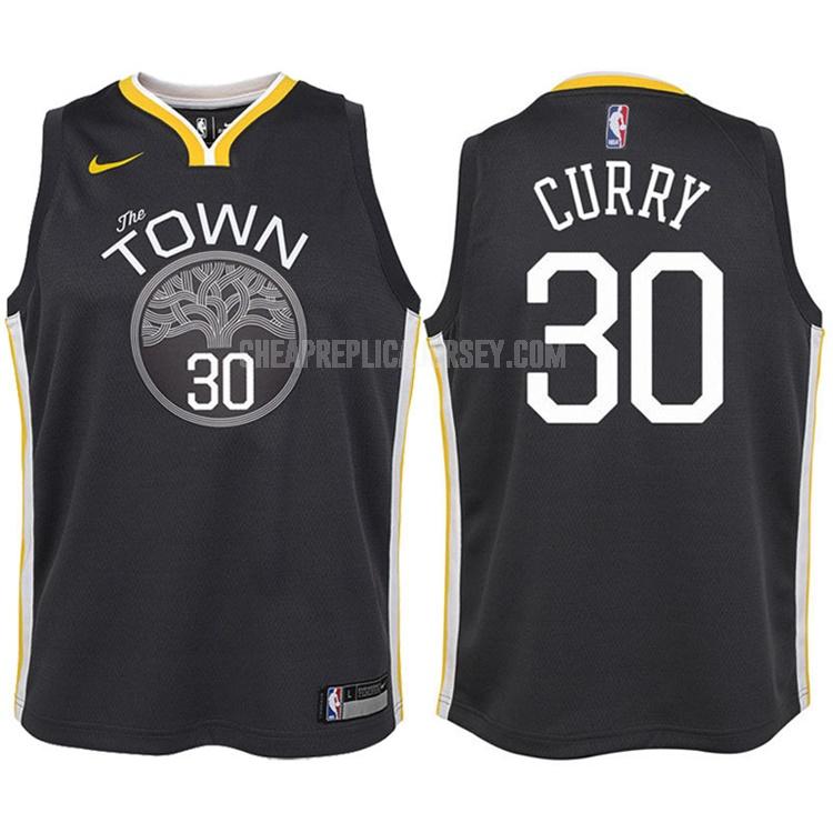 2017-18 youth golden state warriors stephen curry 30 gray statement replica jersey