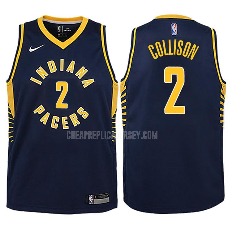 2017-18 youth indiana pacers darren collison 2 navy icon replica jersey