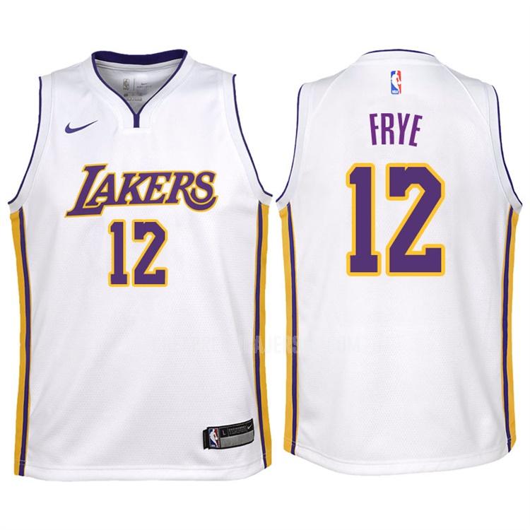 2017-18 youth los angeles lakers channing frye 12 white association replica jersey