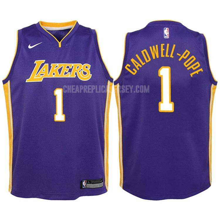 2017-18 youth los angeles lakers kentavious caldwell-pope 1 purple statement replica jersey