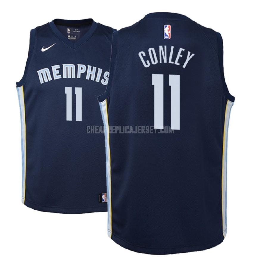 2017-18 youth memphis grizzlies mike conley 11 navy icon replica jersey