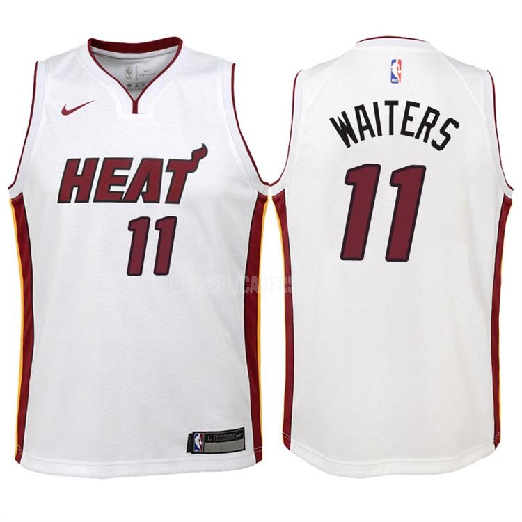 2017-18 youth miami heat dion waiters 11 white association replica jersey