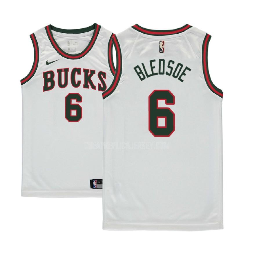 2017-18 youth milwaukee bucks eric bledsoe 6 white classic edition replica jersey