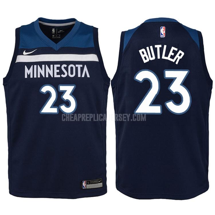 2017-18 youth minnesota timberwolves jimmy butler 23 navy icon replica jersey