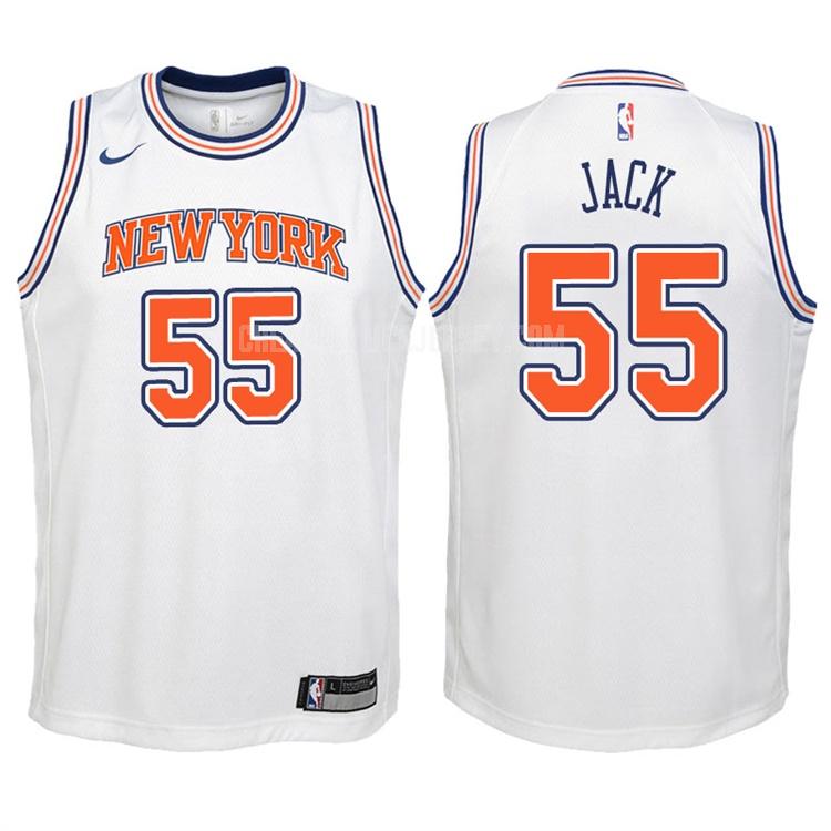 2017-18 youth new york knicks jarrett jack 55 white statement replica jersey