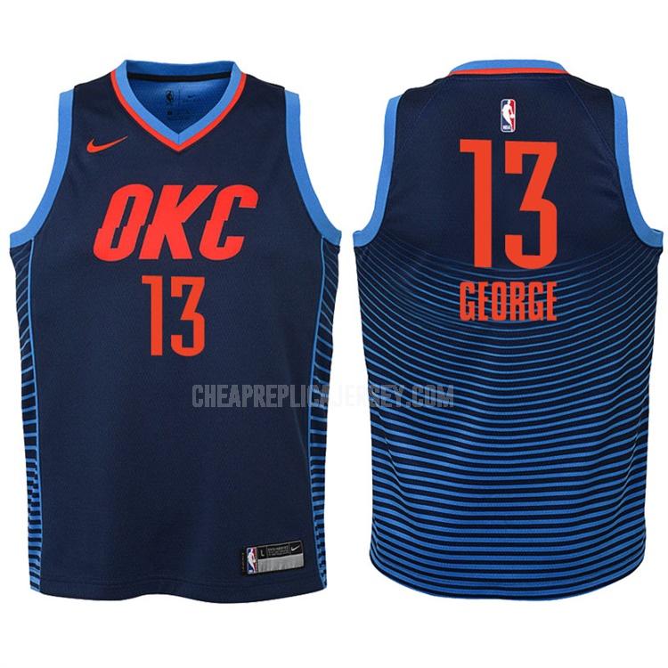 2017-18 youth oklahoma city thunder paul george 13 navy statement replica jersey