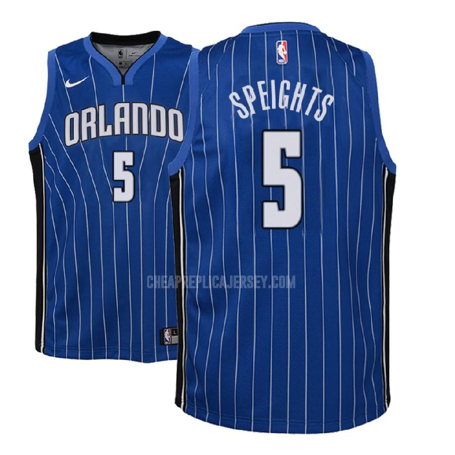 2017-18 youth orlando magic marreese speights 5 blue icon replica jersey