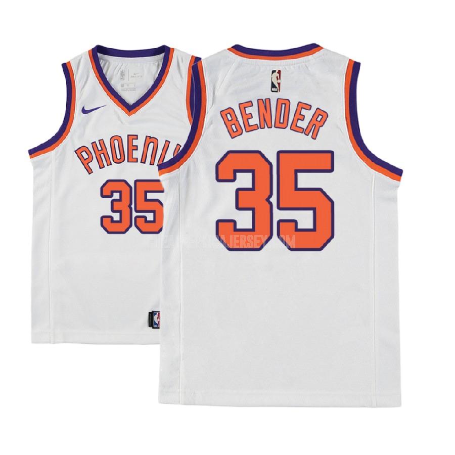 2017-18 youth phoenix suns dragan bender 35 white classic edition replica jersey