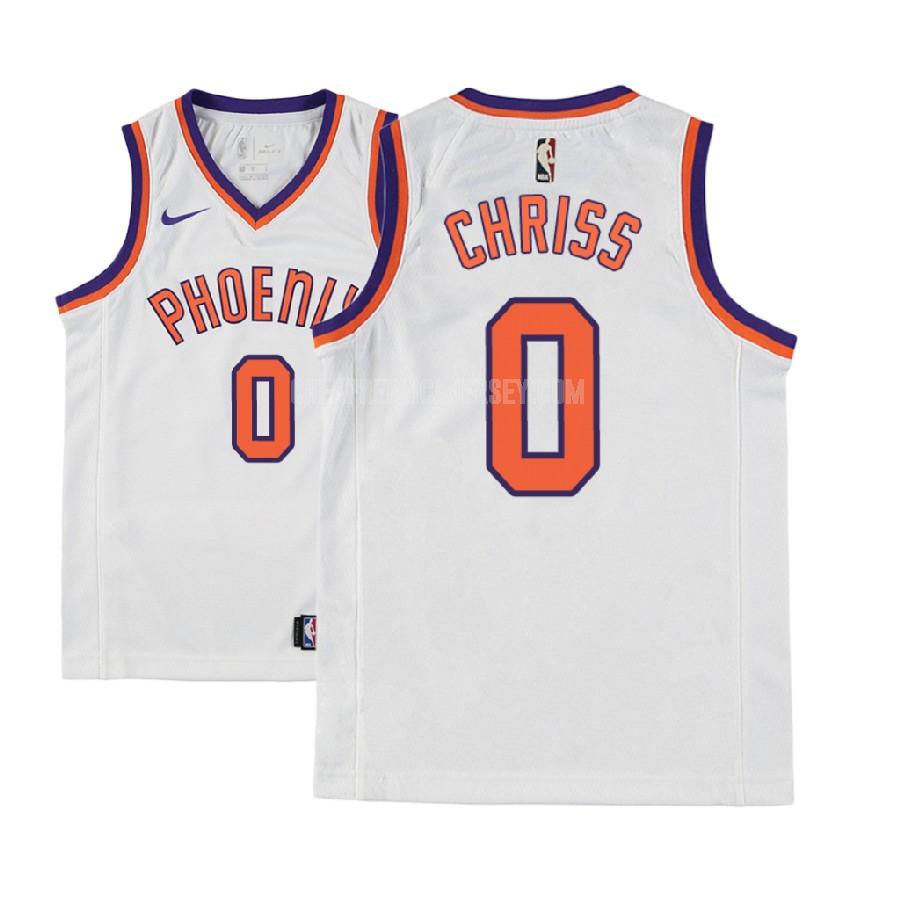 2017-18 youth phoenix suns marquese chriss 0 white classic edition replica jersey