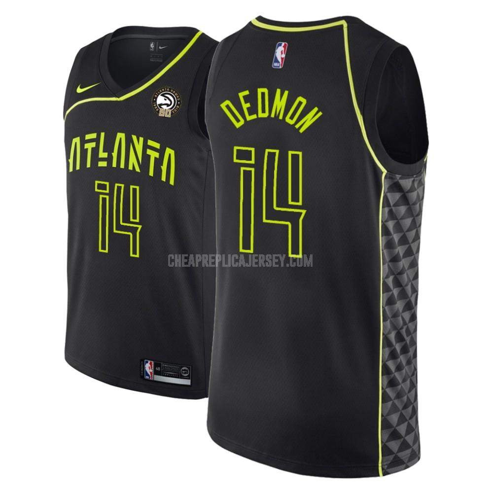 2018-19 men's atlanta hawks dewayne dedmon 14 black 50th anniversary city edition replica jersey