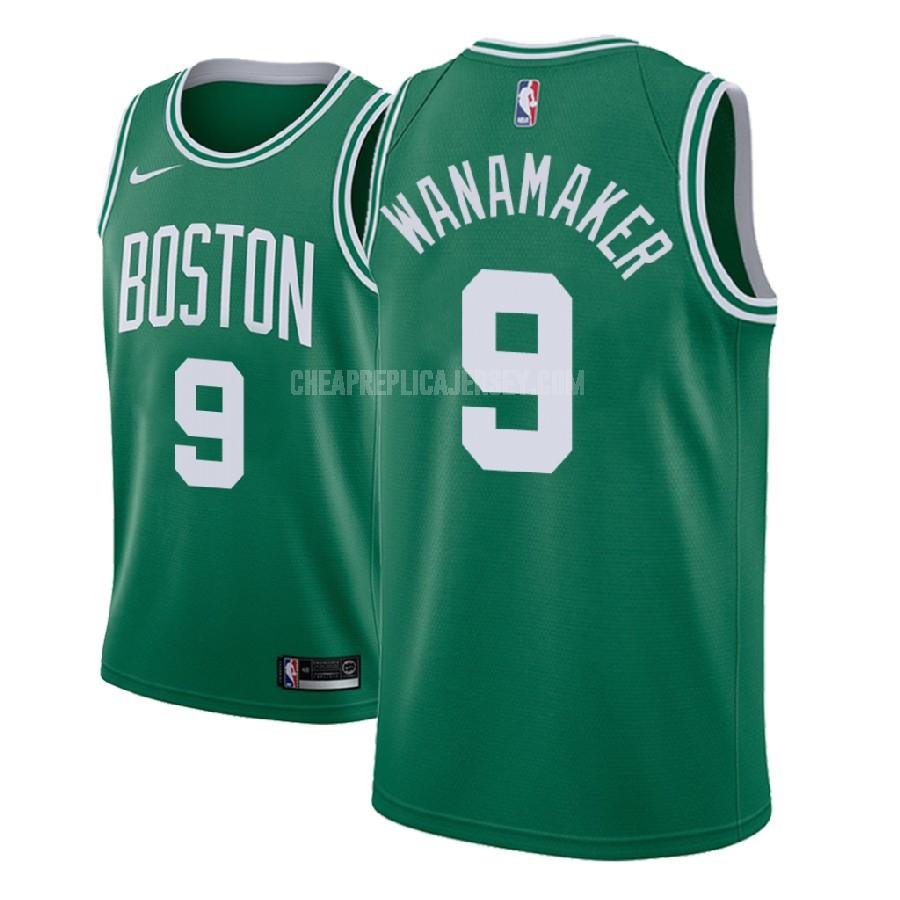 2018-19 men's boston celtics brad wanamaker 9 green icon replica jersey