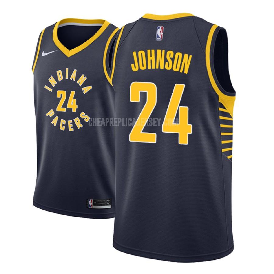 2018-19 men's indiana pacers alize johnson 24 navy icon replica jersey