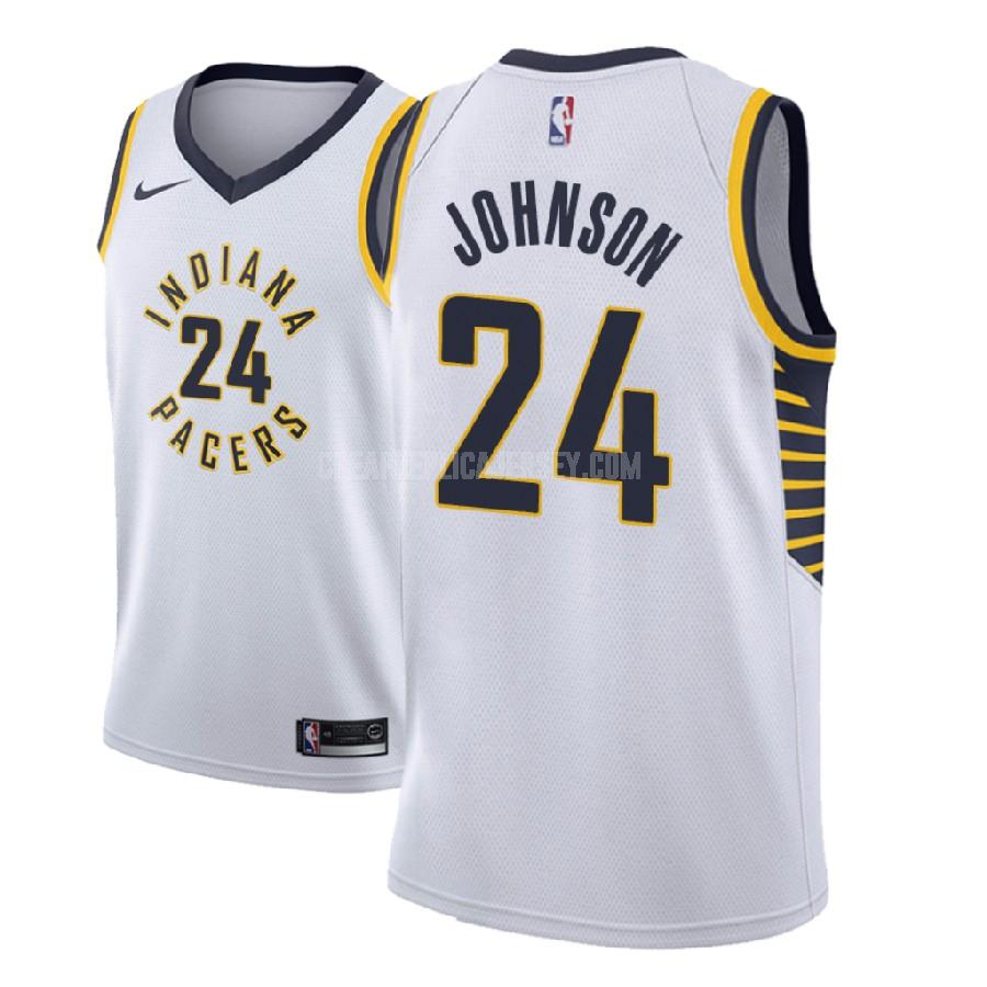 2018-19 men's indiana pacers alize johnson 24 white association replica jersey