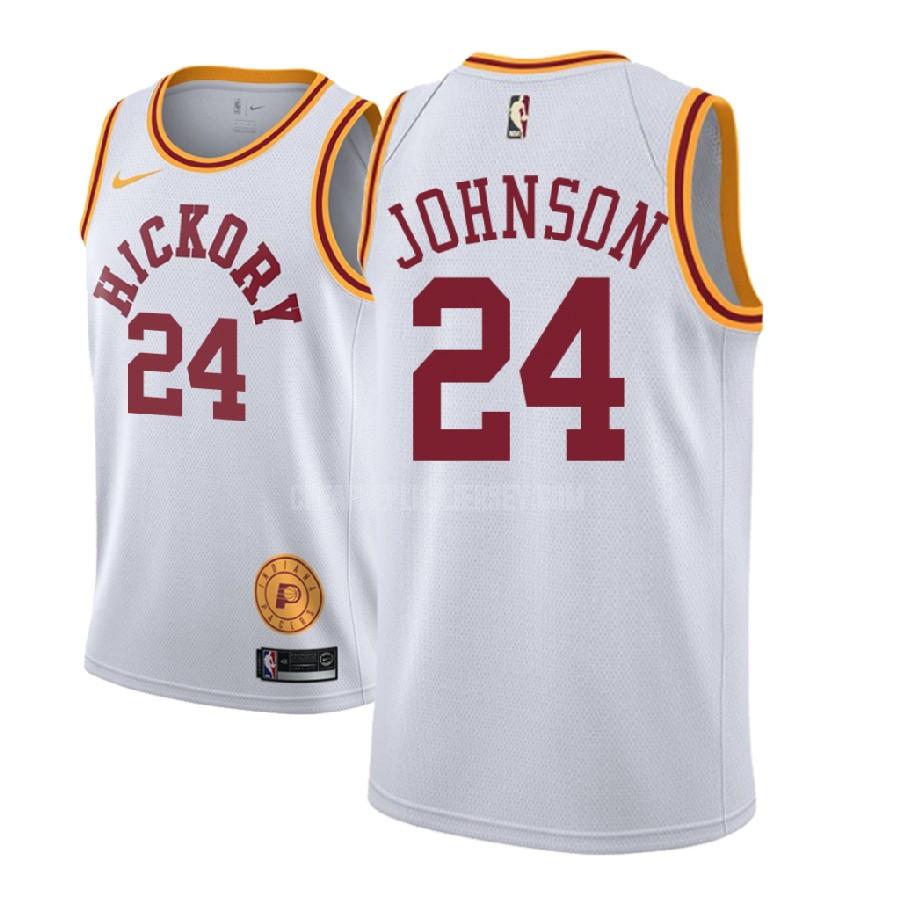 2018-19 men's indiana pacers alize johnson 24 white classic edition replica jersey