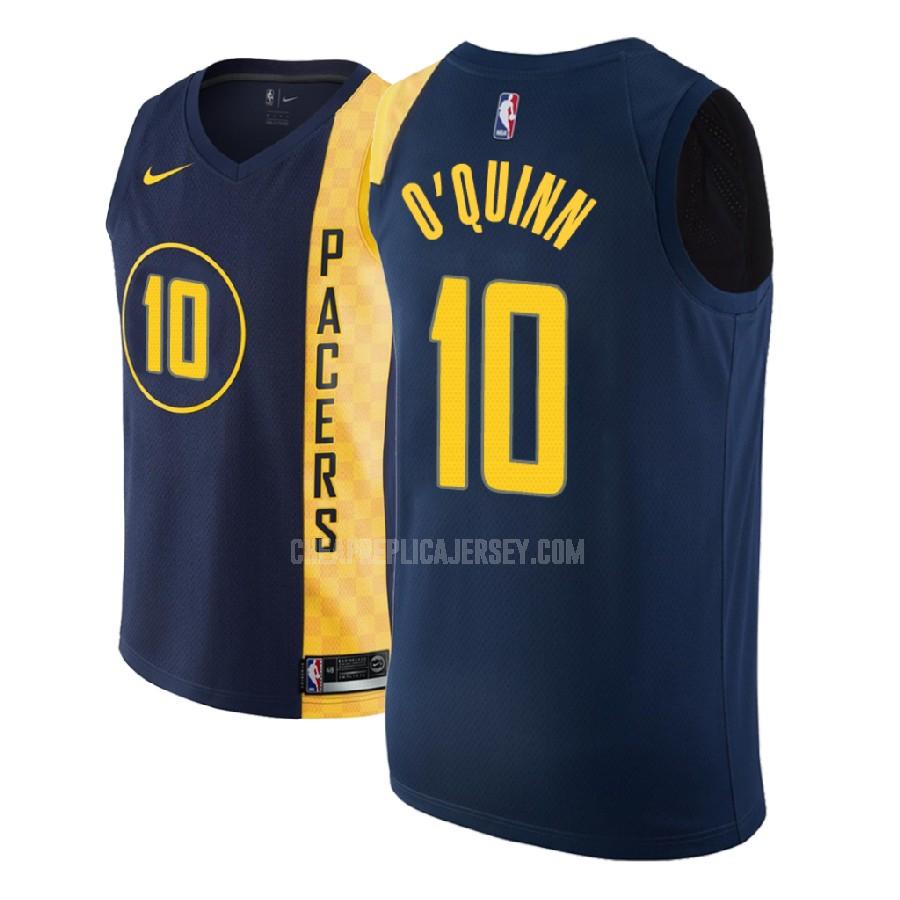 2018-19 men's indiana pacers kyle o'quinn 10 navy city edition replica jersey