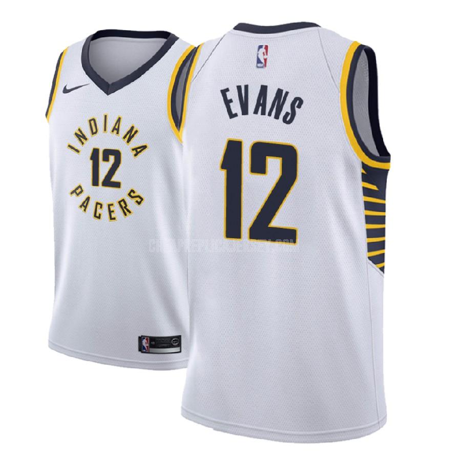 2018-19 men's indiana pacers tyreke evans 12 white association replica jersey
