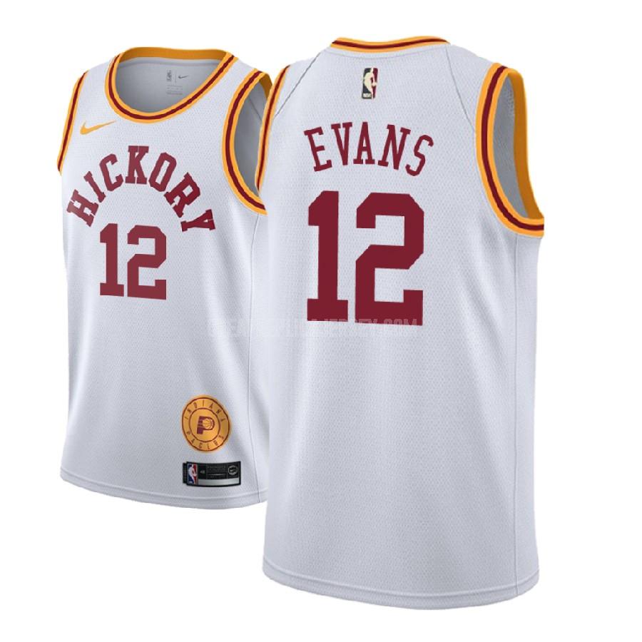 2018-19 men's indiana pacers tyreke evans 12 white classic edition replica jersey