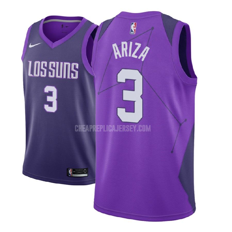 2018-19 men's phoenix suns trevor ariza 3 purple city edition replica jersey