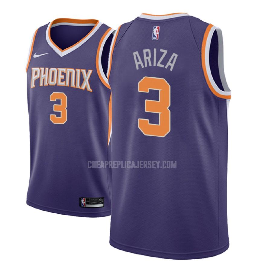 2018-19 men's phoenix suns trevor ariza 3 purple icon replica jersey
