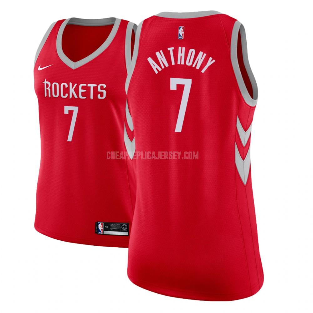2018-19 women's houston rockets carmelo anthony 7 red icon replica jersey