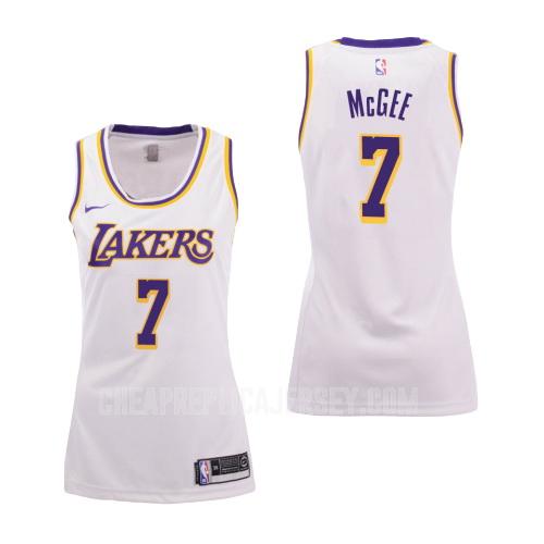 2018-19 women's los angeles lakers javale mcgee 7 white association replica jersey