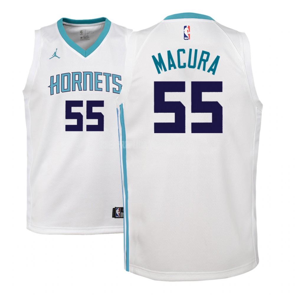 2018-19 youth charlotte hornets jp macura 55 white association replica jersey