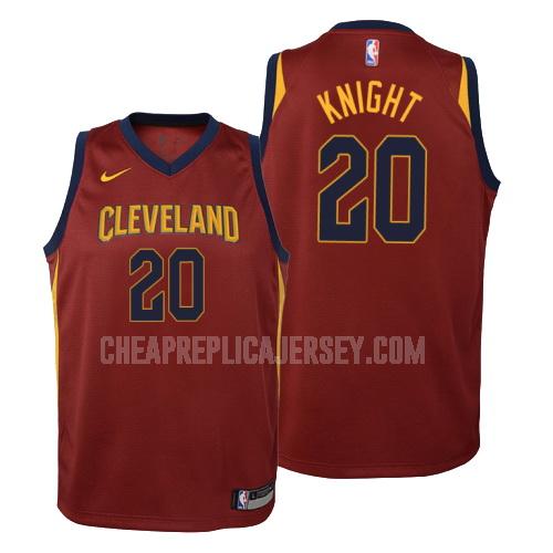 2018-19 youth cleveland cavaliers brandon knight 20 red icon replica jersey
