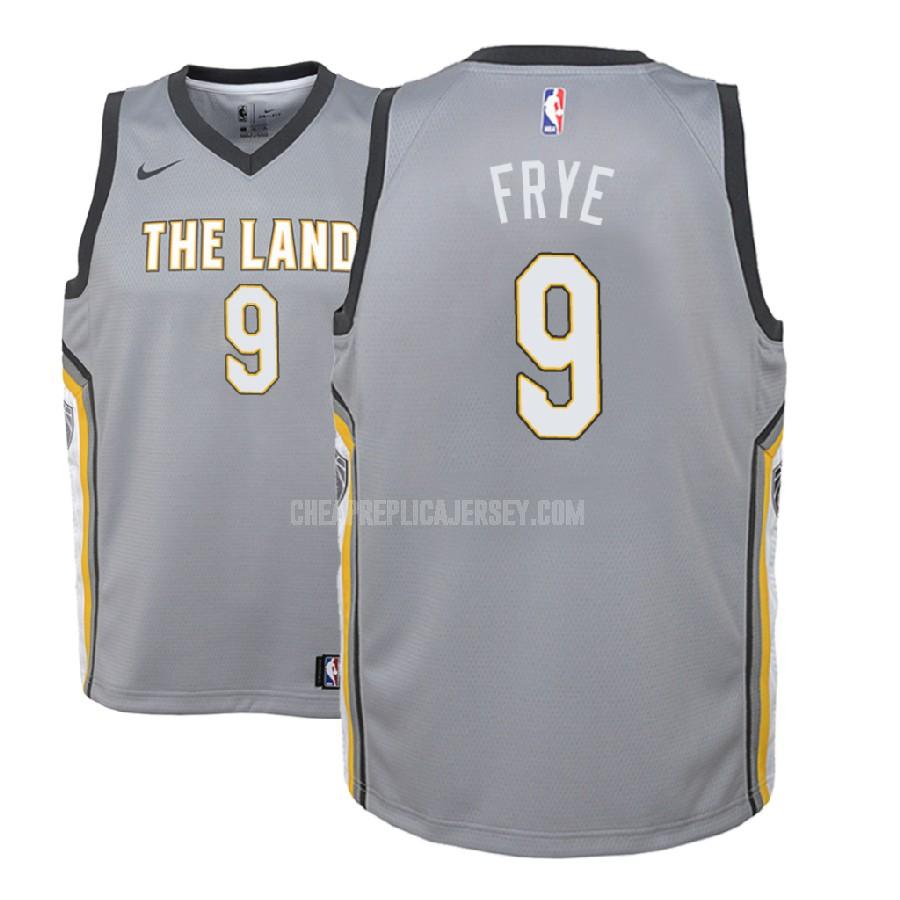2018-19 youth cleveland cavaliers channing frye 9 gray city edition replica jersey
