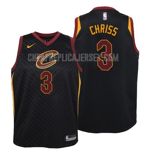 2018-19 youth cleveland cavaliers marquese chriss 3 black statement replica jersey