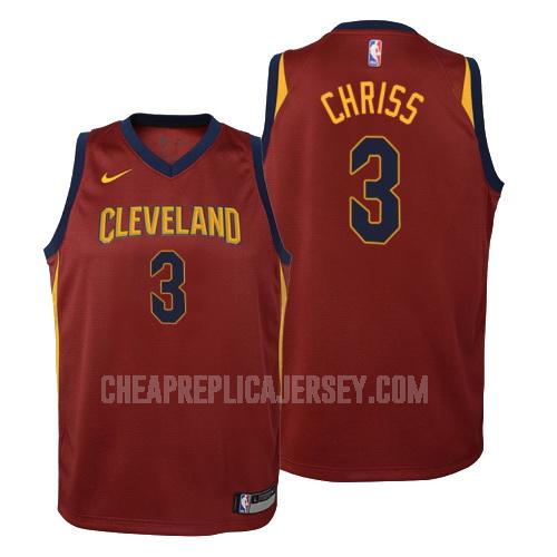 2018-19 youth cleveland cavaliers marquese chriss 3 red icon replica jersey