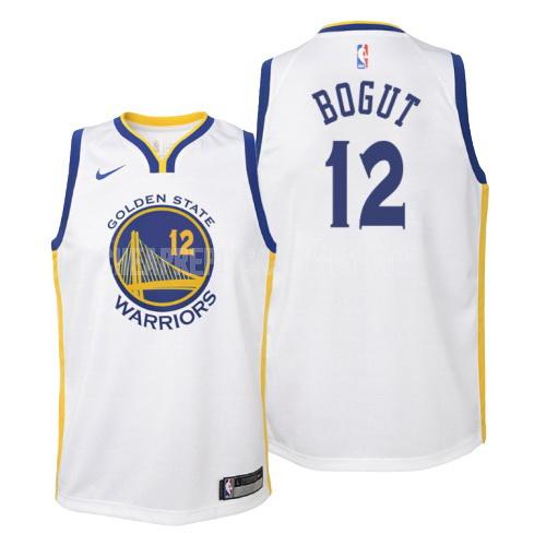 2018-19 youth golden state warriors andrew bogut 12 white association replica jersey