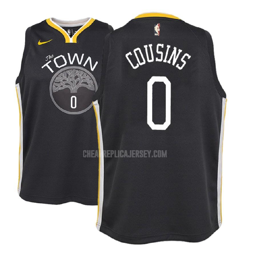 2018-19 youth golden state warriors demarcus cousins 0 gray statement replica jersey