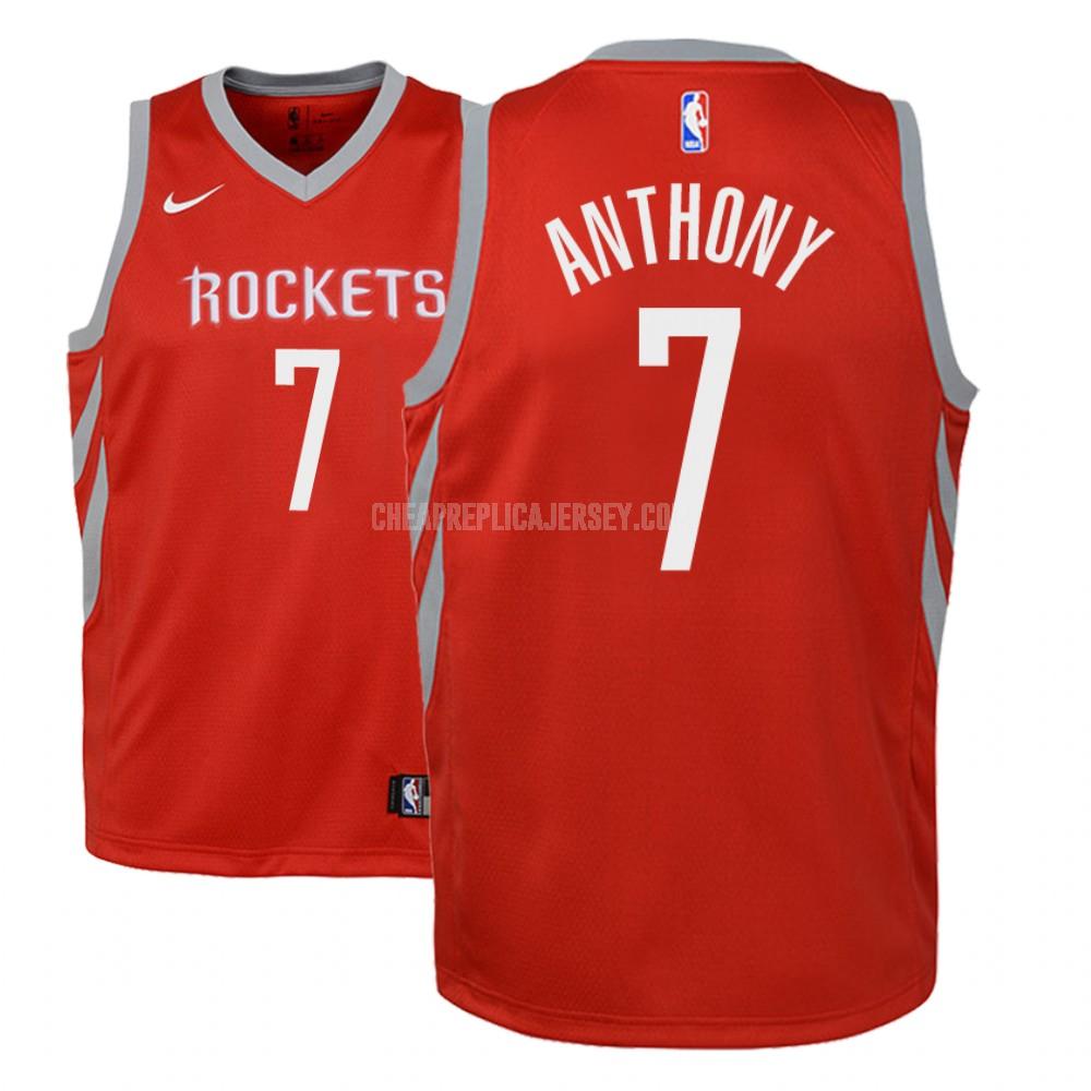 2018-19 youth houston rockets carmelo anthony 7 red icon replica jersey