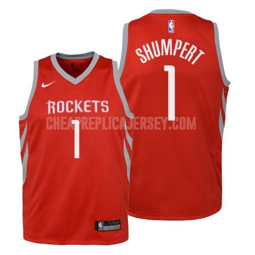 2018-19 youth houston rockets iman shumpert 1 red icon replica jersey
