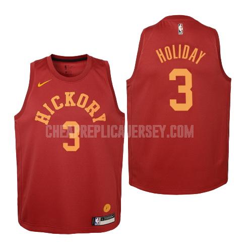 2018-19 youth indiana pacers aaron holiday 3 red hardwood classics replica jersey