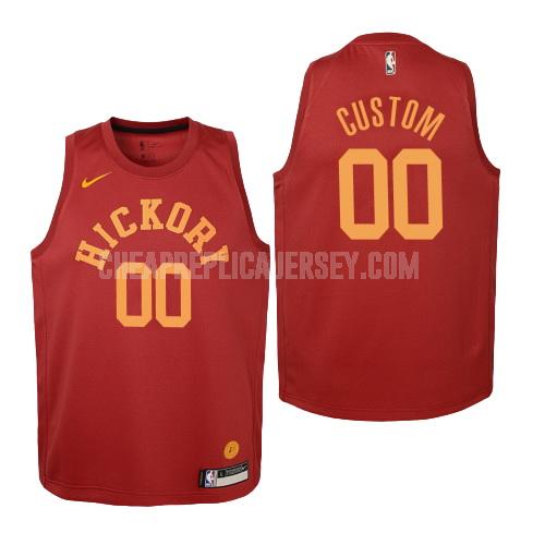 2018-19 youth indiana pacers custom red hardwood classics replica jersey