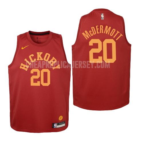 2018-19 youth indiana pacers doug mcdermott 20 red hardwood classics replica jersey