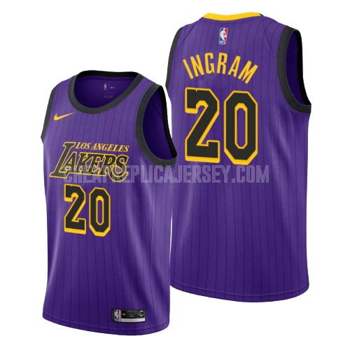 2018-19 youth los angeles lakers andre ingram 20 purple city edition replica jersey