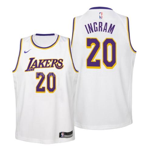 2018-19 youth los angeles lakers andre ingram 20 white association replica jersey