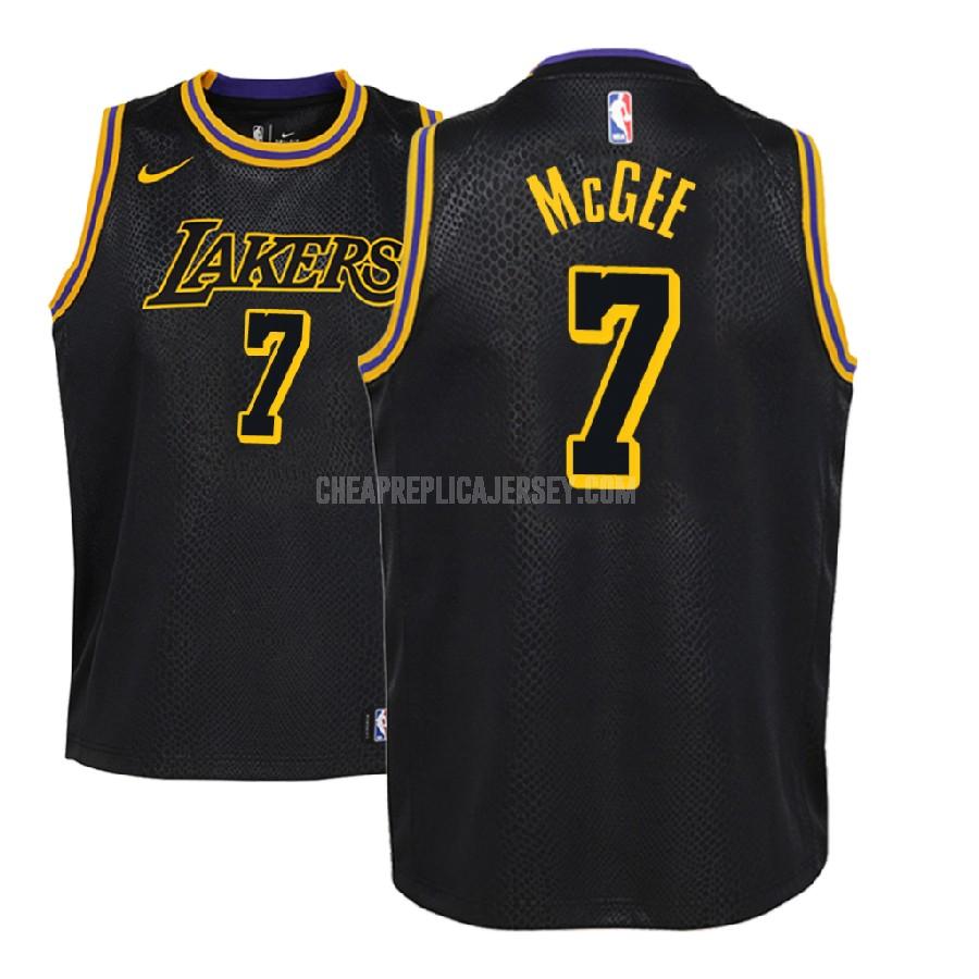 2018-19 youth los angeles lakers javale mcgee 7 black city edition replica jersey