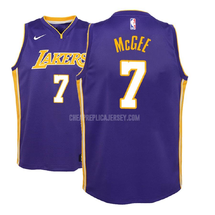 2018-19 youth los angeles lakers javale mcgee 7 purple statement replica jersey