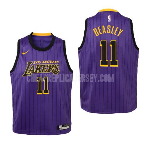 2018-19 youth los angeles lakers michael beasley 11 purple city edition replica jersey