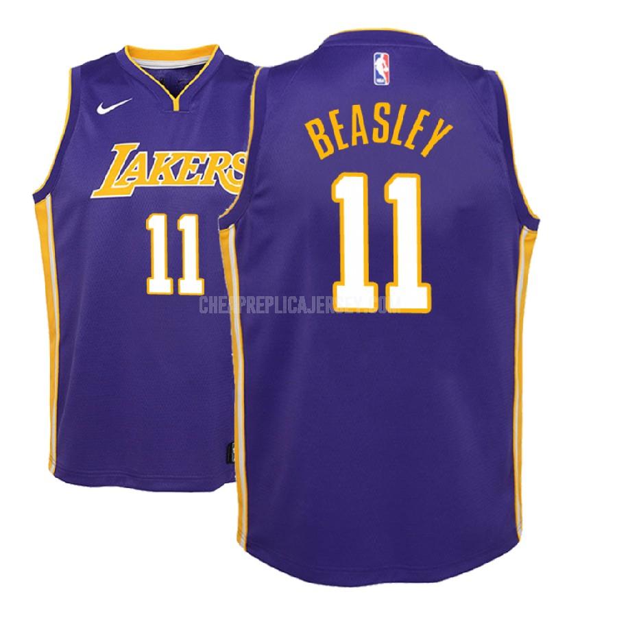 2018-19 youth los angeles lakers michael beasley 11 purple statement replica jersey