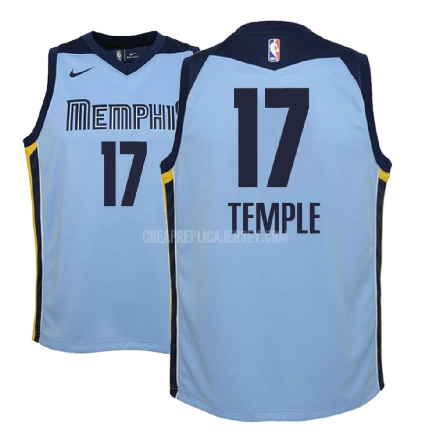 2018-19 youth memphis grizzlies garrett temple 17 blue statement replica jersey