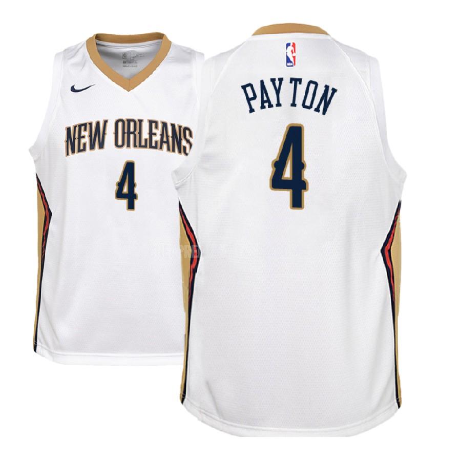 2018-19 youth new orleans pelicans elfrid payton 4 white association replica jersey